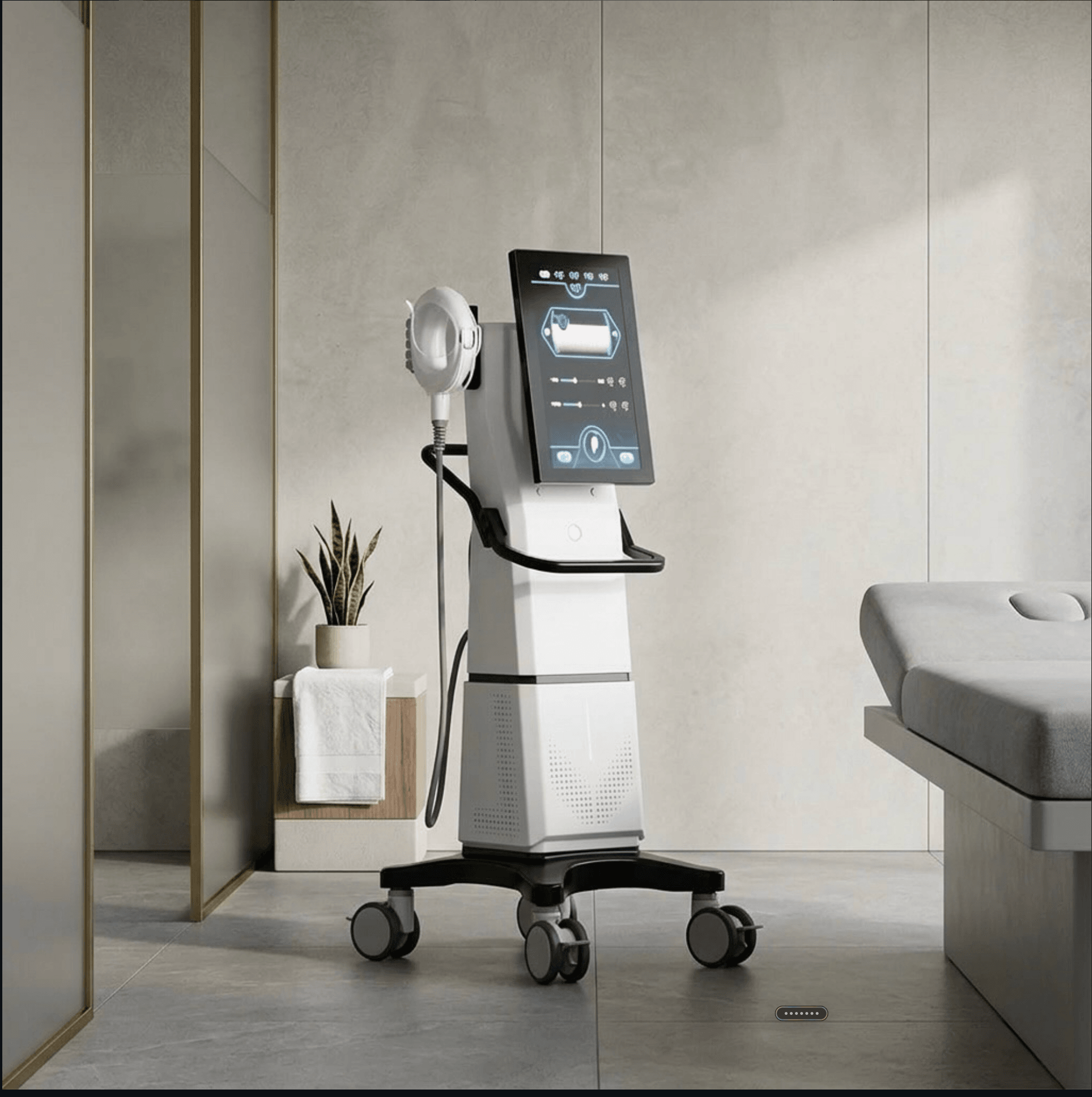 The Sphere rolling sphere device in the treatment room